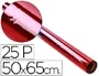 Sadipal Papel celofan rollo trepado rojo 25 hojas de 50x65 cm