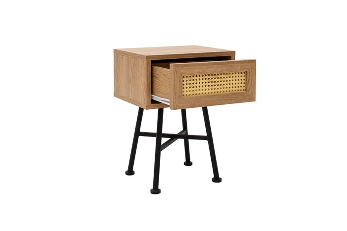 Hanah Home Mesa Auxiliar Nala 54, Natural, 40x30x54 cm