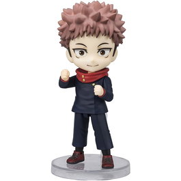Tamashii Nations Figura S.H.Figuarts Mini Yuji Itadori Jujutsu Kaisen 9cm PVC articulada con brazos opcionales y base de soporte