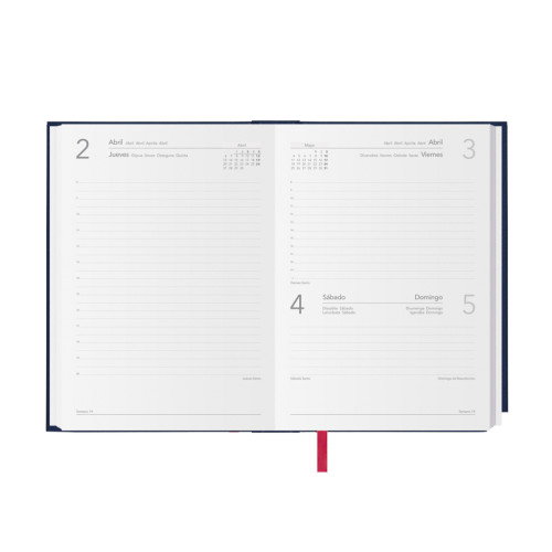 Dohe Agenda Anual Síntex 2026 Azul 14x20 cm
