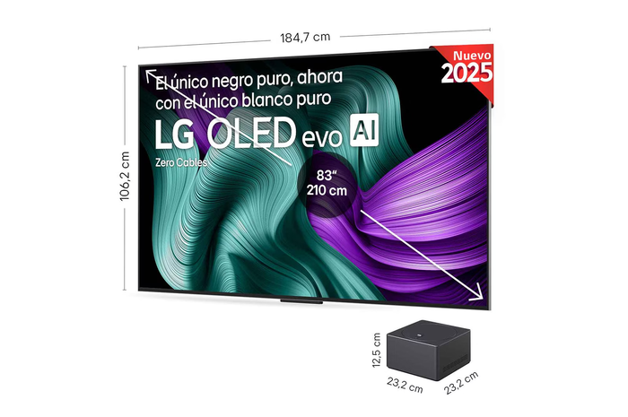 LG OLED evo AI OLED83M59LA 83 pulg. 4K Ultra HD Smart TV Metálico