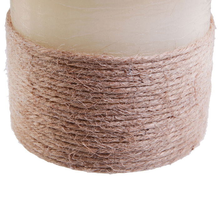 The Candle Factory Vela Led con Base de Cuerda 25x10 cm Efecto Llama Titilante Iluminación Blanca Cálida