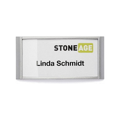 Durable Namensschild Classic m Magnet 30x65mm 10 St plata Durable Namensschild Classic m Magnet 30x65mm 10 St plata