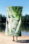 Mijölnir Toalla de Playa Water Color Jungle 90 Multicolor Microfilamento 90x150cm 70% Poliéster 30% Poliamida
