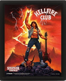 Pyramid International Stranger Things 4 Póster Efecto 3D Hellfire Tribute