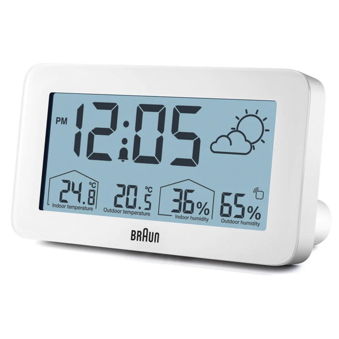 Braun BC 13 W DCF Estación Meteorológica Digital Blanca Braun BC 13 W DCF Estación Meteorológica Digital Blanca