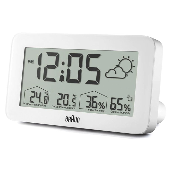 Braun BC 13 W DCF Estación Meteorológica Digital Blanca Braun BC 13 W DCF Estación Meteorológica Digital Blanca