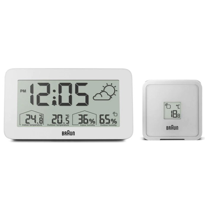 Braun BC 13 W DCF Estación Meteorológica Digital Blanca Braun BC 13 W DCF Estación Meteorológica Digital Blanca