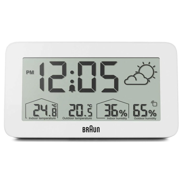 Braun BC 13 W DCF Estación Meteorológica Digital Blanca Braun BC 13 W DCF Estación Meteorológica Digital Blanca
