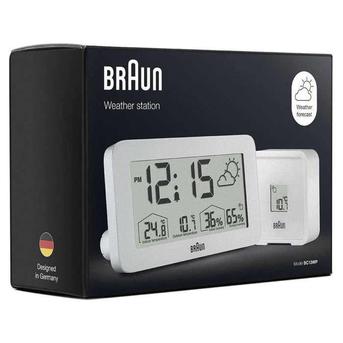 Braun BC 13 W DCF Estación Meteorológica Digital Blanca Braun BC 13 W DCF Estación Meteorológica Digital Blanca