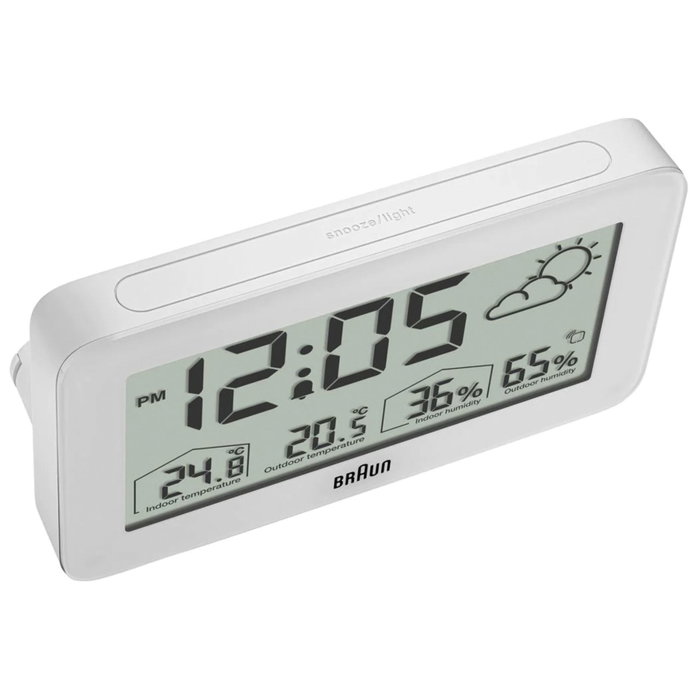 Braun BC 13 W DCF Estación Meteorológica Digital Blanca Braun BC 13 W DCF Estación Meteorológica Digital Blanca