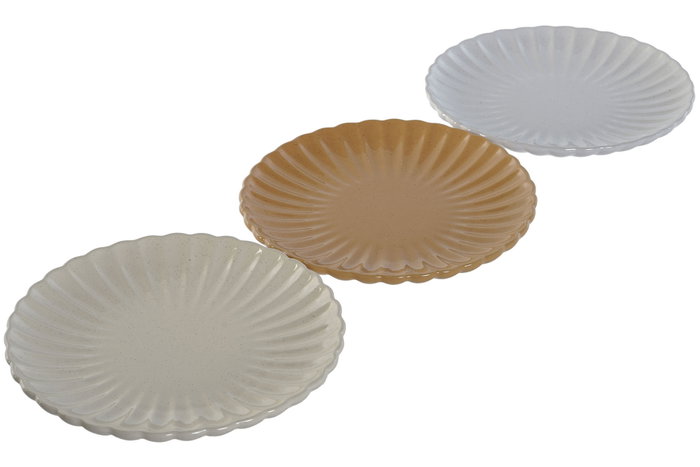 DKD Home Decor Plato de Gres Vintage 24 Jaspeado 20x20x2,5 cm Surtido DKD Home Decor Plato de Gres Vintage 24 Jaspeado 20x20x2,5 cm Surtido
