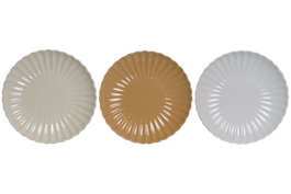DKD Home Decor Plato de Gres Vintage 24 Jaspeado 20x20x2,5 cm Surtido