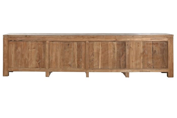 DKD Home Decor Mueble Tv Indo minimal 24 Teca Reciclada Natural 250 x 60 x 45 cm