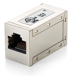 Equip Modular coupler RJ45 / RJ45Cat.6 Shielded Modular Inline