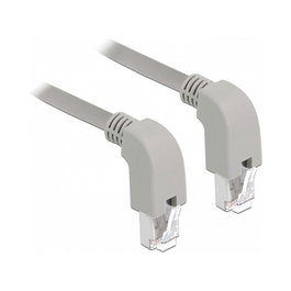 DeLOCK Cable de red RJ45 Cat.5e SF/UTP con conectores en ángulo 1 m