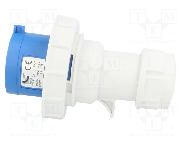 PAWBOL Enchufe Macho 32A 400VAC IP67 3 Pines