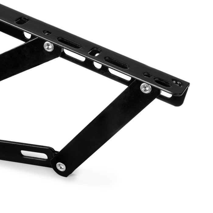 Emuca Juego de mecanismos elevables para cama canapé, apertura lateral, para camas de 90 cm, Acero, Pintado negro