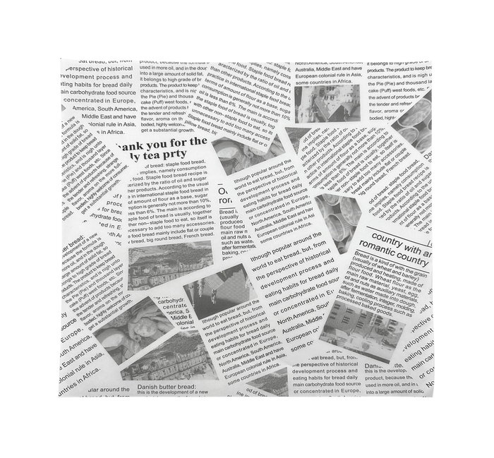 My Bar - Papel Antigrasa Blanco, 31.3 x 28.3 cm, Pack de 50 unidades, para uso en cocina y hostelería (24 Unidades)