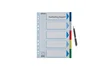Esselte Separadores PP A4 5 pestañas 11 taladros