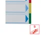 Esselte Separadores PP A4 5 pestañas 11 taladros