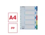 Esselte Separadores PP A4 5 pestañas 11 taladros