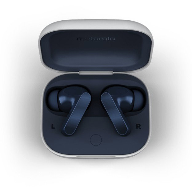 Motorola Moto Buds Auriculares Inalámbricos con Dolby Atmos, Cancelación de Ruido Activa y Resistencia al Agua - Starlight Blue