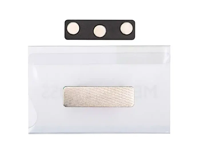 Q-connect Identificador KF14138 con clip magnético y apertura superior 54x90 mm Q-connect Identificador KF14138 con clip magnético y apertura superior 54x90 mm