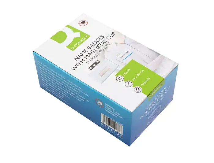 Q-connect Identificador KF14138 con clip magnético y apertura superior 54x90 mm Q-connect Identificador KF14138 con clip magnético y apertura superior 54x90 mm