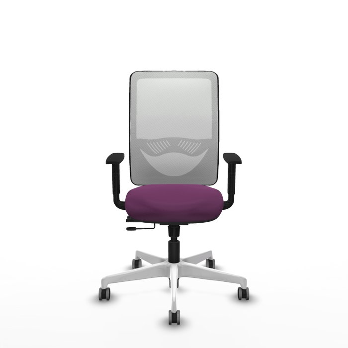 PIQUERAS Y CRESPO Silla de oficina Zulema con mecanismo Sincro/Traslack, Morado y Blanco PIQUERAS Y CRESPO Silla de oficina Zulema con mecanismo Sincro/Traslack, Morado y Blanco