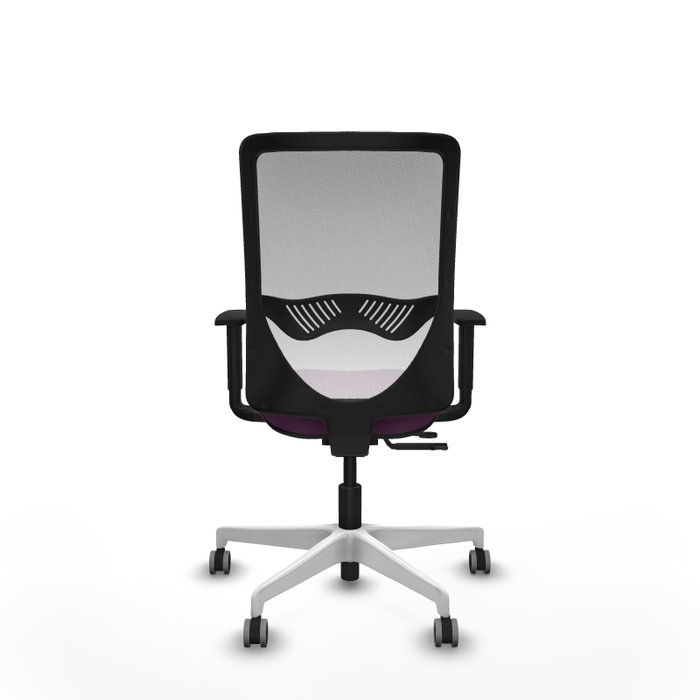 PIQUERAS Y CRESPO Silla de oficina Zulema con mecanismo Sincro/Traslack, Morado y Blanco PIQUERAS Y CRESPO Silla de oficina Zulema con mecanismo Sincro/Traslack, Morado y Blanco