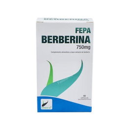 Fepadiet Fepa-Berberina 60 Cápsulas - Complemento Alimenticio de Berberina para Mantener Niveles Normales de Azúcar en Sangre