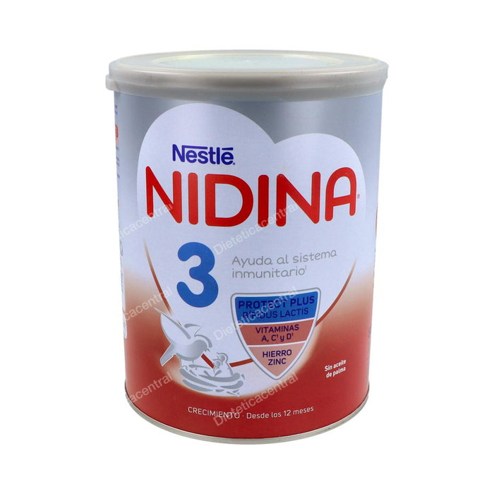 Nidina 3 Premium Leche en Polvo para Niños 3 Años, 800 g