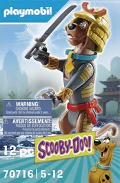 Playmobil Scooby-Doo Figura Coleccionable Samurái con Casco y Espada para Niños 5-12 Años