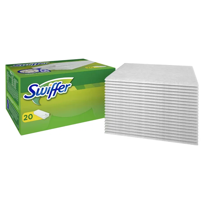 Swiffer Recambio Mopa Atrapa-Polvo Seco con Fibras Recicladas, 20 Unidades Swiffer Recambio Mopa Atrapa-Polvo Seco con Fibras Recicladas, 20 Unidades