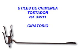 Utiles Chimenea Tostador Giratorio 450 mm 33911