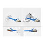 DeLOCK 91382 Pasacables con cepillo blanco