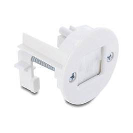 DeLOCK 91382 Pasacables con cepillo blanco