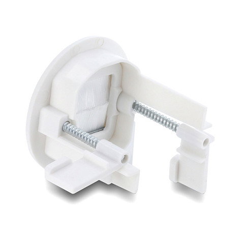 DeLOCK 91382 Pasacables con cepillo blanco