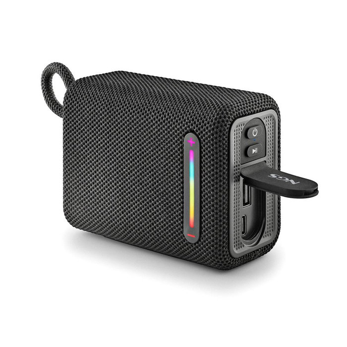 Ngs Altavoz Portátil Bluetooth Luces RGB IPX6 Negro 15W