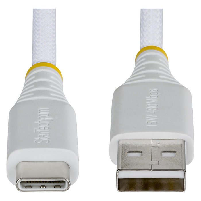 Startech Cable USB-A a USB-C de 1m Blanco Startech Cable USB-A a USB-C de 1m Blanco
