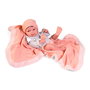 Muñecas Antonio Juan 50413 Muñeca Bebé Recién Nacido Pipo con Toquilla y Ropa: Gorro, Sudadera y Culotte para +3 Años