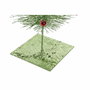 DKD Home Decor Árbol de Navidad de Poliéster Verde 22x22x120 cm