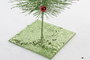 DKD Home Decor Árbol de Navidad Tradicional Verde Rojo 22 x 120 x 22 cm