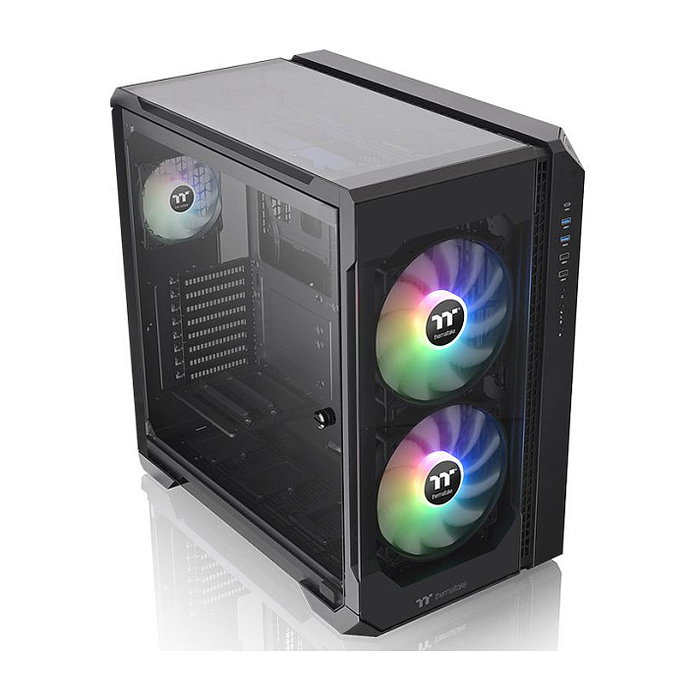 Thermaltake View 51 TG ARGB Midi Tower Negra ATX EATX Micro-ATX Mini-ITX Acero para Juego con Iluminación ARGB