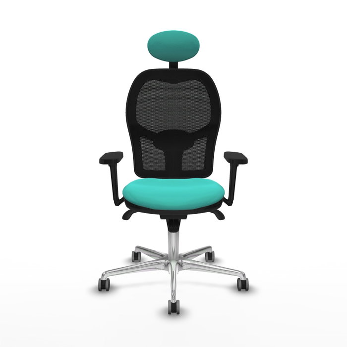 PIQUERAS Y CRESPO Silla de oficina Jorquera con mecanismo Sincro, Turquesa y Negro PIQUERAS Y CRESPO Silla de oficina Jorquera con mecanismo Sincro, Turquesa y Negro