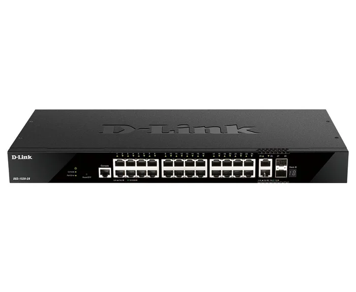 D-Link DGS-1520-28 Switch Gestionado L3 de 28 Puertos Negro D-Link DGS-1520-28 Switch Gestionado L3 de 28 Puertos Negro