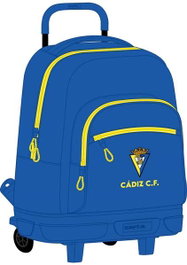 Safta Mochila Grande con Ruedas Compact Extraíble Cadiz C.F.