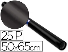 Sadipal Papel Charol Negro Rollo 25 Hojas 50x65 cm Gramaje 65 g/m²