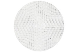 DKD Home Decor Decoración de Pared Mango MDF 90x90 3D Blanco